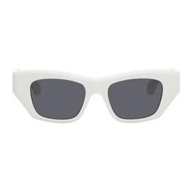 알라이아 ALAIA White Rectangular Sunglasses 241483F005000