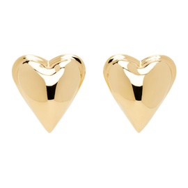 알라이아 ALAIA Gold Heart Earrings 241483F022003