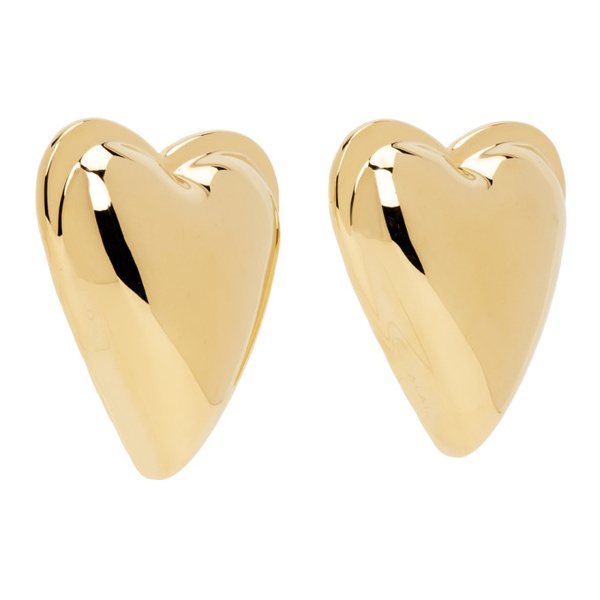  알라이아 ALAIA Gold Heart Earrings 241483F022003
