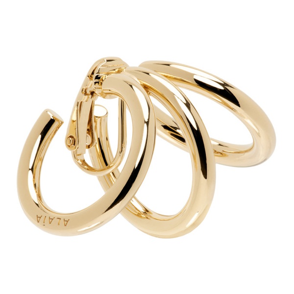  알라이아 ALAIA Gold Small Multi-Ring Single Ear Cuff 241483F024000