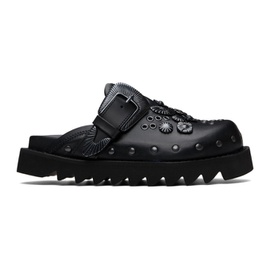 토가 풀라 토가 Toga Pulla SSENSE Exclusive Black Leather Loafers 241492F121006