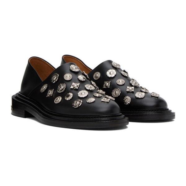  토가 풀라 토가 Toga Pulla SSENSE Exclusive Black Decorated Loafers 241492F121014