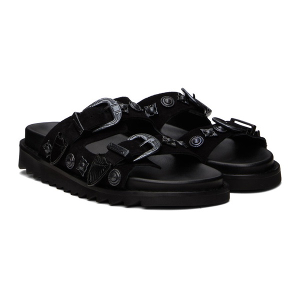  토가 풀라 토가 Toga Pulla SSENSE Exclusive Black Sandals 241492F124007