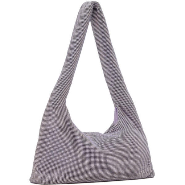  카라 KARA Purple Crystal Mesh Armpit Bag 241493F048026