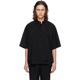 르셉템버 LE17SEPTEMBRE Black Layered Shirt 241495M192013