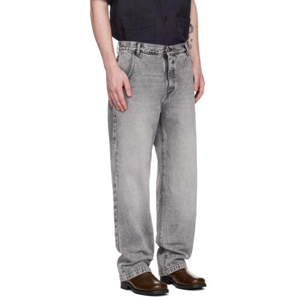  엠에프펜 Mfpen Gray Regular Jeans 241505M186003