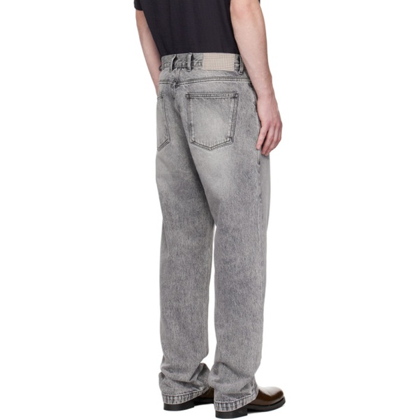  엠에프펜 Mfpen Gray Regular Jeans 241505M186003
