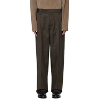 엠에프펜 Mfpen Brown Patch Trousers 241505M191007