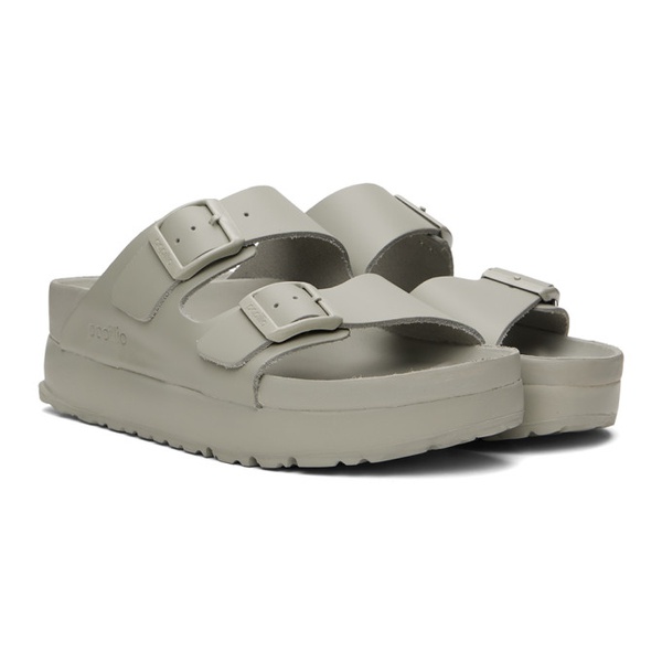 버켄스탁 버켄스탁 Birkenstock Gray Arizona Flex Platform Sandals 241513F124026