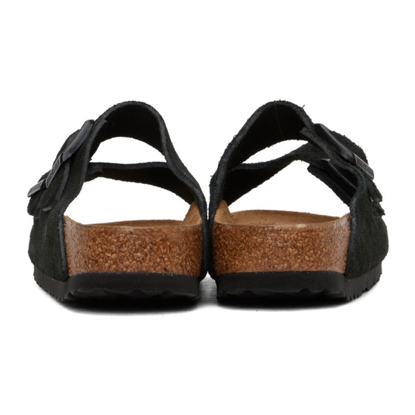 버켄스탁 버켄스탁 Birkenstock Black Narrow Arizona Soft Footbed Sandals 241513F124051