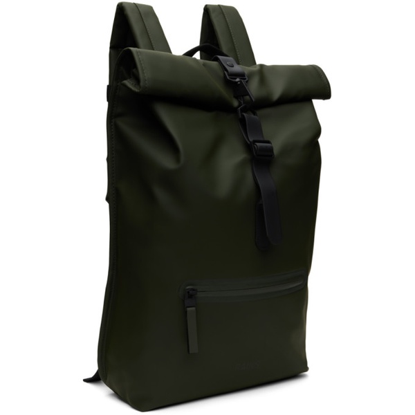  레인스 RAINS Green Rolltop Backpack 241524M166020