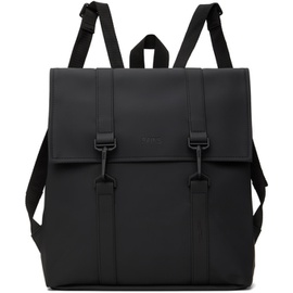 레인스 RAINS Black MSN Mini Backpack 241524M166023