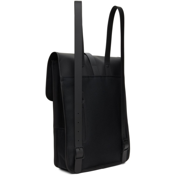  레인스 RAINS Black Mini Backpack 241524M166028