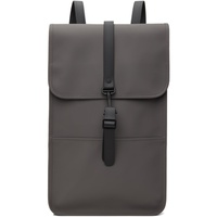 레인스 RAINS Gray Waterproof Backpack 241524M166032