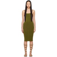 Isa Boulder SSENSE Exclusive Khaki Jigsaw Midi Dress 241541F054005