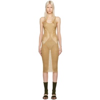 Isa Boulder SSENSE Exclusive Gold Floater Midi Dress 241541F054007