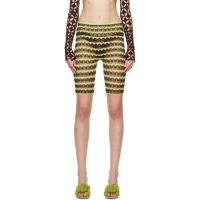 Isa Boulder SSENSE Exclusive Green Lacey Shorts 241541F088003