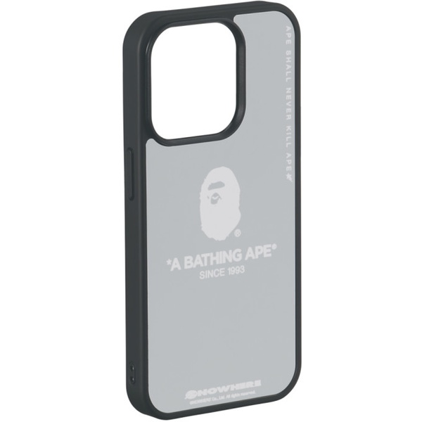  베이프 BAPE Black Mirror iPhone 15 Pro Plus Case 241546M645006