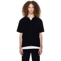 Les Tien Black Buttoned Shirt 241548M192003