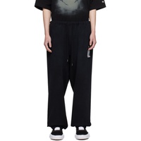 미하라 야스히로 MIHARAYASUHIRO Black Distressed Sweatpants 241551M190003