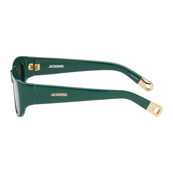  자크뮈스 JACQUEMUS Green Les Lunettes Pilota Sunglasses 241553F005000