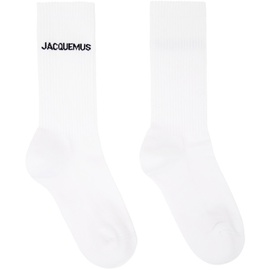 White Les Classiques Les chaussettes 자크뮈스 Jacquemus Socks 241553F076001