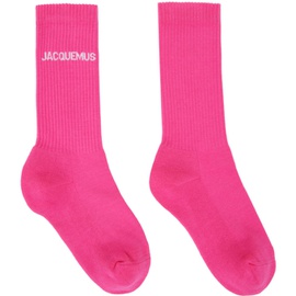Pink Les Classiques Les chaussettes 자크뮈스 Jacquemus Socks 241553F076002
