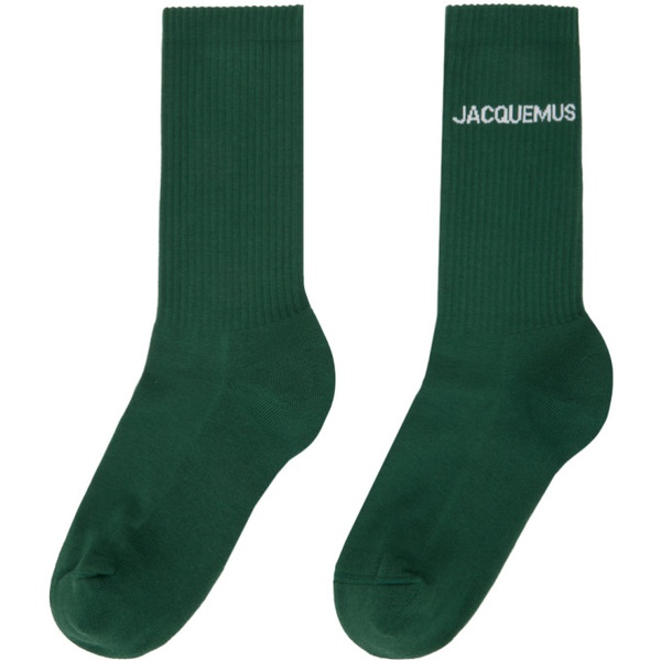  Green Les chaussettes 자크뮈스 Jacquemus Socks 241553F076009
