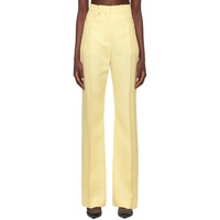 자크뮈스 JACQUEMUS Yellow Le Pantalon Sauge Trousers 241553F087012
