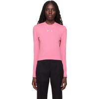 자크뮈스 JACQUEMUS Pink Les Classiques Le t-shirt Gros Grain manches longues Long Sleeve t-shirt 241553F110033