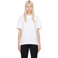 자크뮈스 JACQUEMUS White Les Classiques Le T-Shirt Gros Grain T-Shirt 241553F110039
