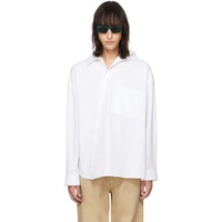 자크뮈스 JACQUEMUS White Les Sculptures La chemise Cuadro Shirt 241553M192026