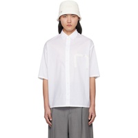 자크뮈스 JACQUEMUS White Le Raphia La chemise Cabri Shirt 241553M192033