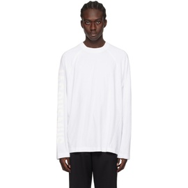 자크뮈스 JACQUEMUS White Les Classiques Le T-Shirt Typo Long Sleeve T-Shirt 241553M213020