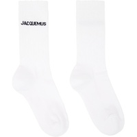White Les Classiques Les chaussettes 자크뮈스 Jacquemus Socks 241553M220007