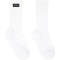 자크뮈스 JACQUEMUS White Les Classiques Les chaussettes a lenvers Socks 241553M220014