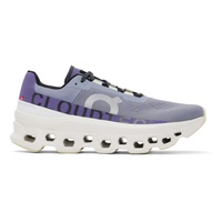 Gray & Purple Cloudmonster Sneakers 241585M237008