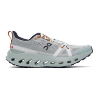 On Gray & Green Cloudsurfer Trail Sneakers 241585M237019
