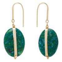 이자벨마랑 Isabel Marant Gold & Green Stones Earrings 241600F022006