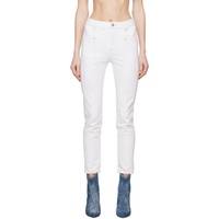 이자벨마랑 Isabel Marant White Straight-Leg Jeans 241600F069008