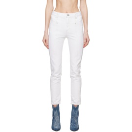 이자벨마랑 Isabel Marant White Straight-Leg Jeans 241600F069008