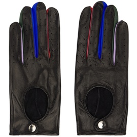 어니스트 더블유 베이커 Ernest W. Baker Black & Multicolor Driving Gloves 241600M135000