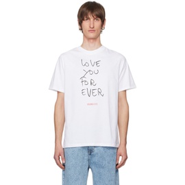 Fiorucci White Love You For Ever T-Shirt 241604M213004