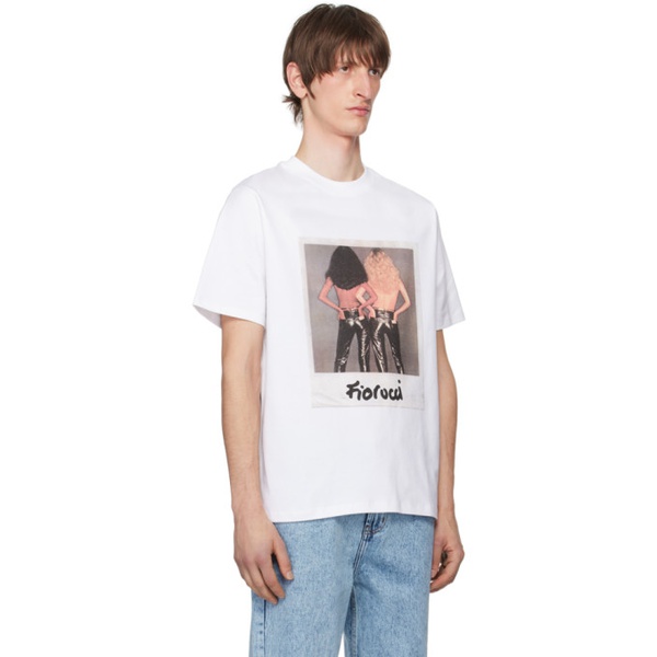  Fiorucci White Polaroid T-Shirt 241604M213006