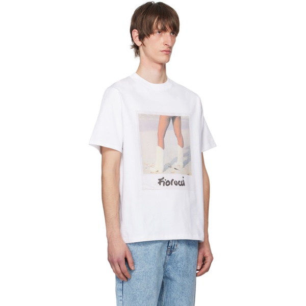  Fiorucci White Legs Polaroid T-Shirt 241604M213007