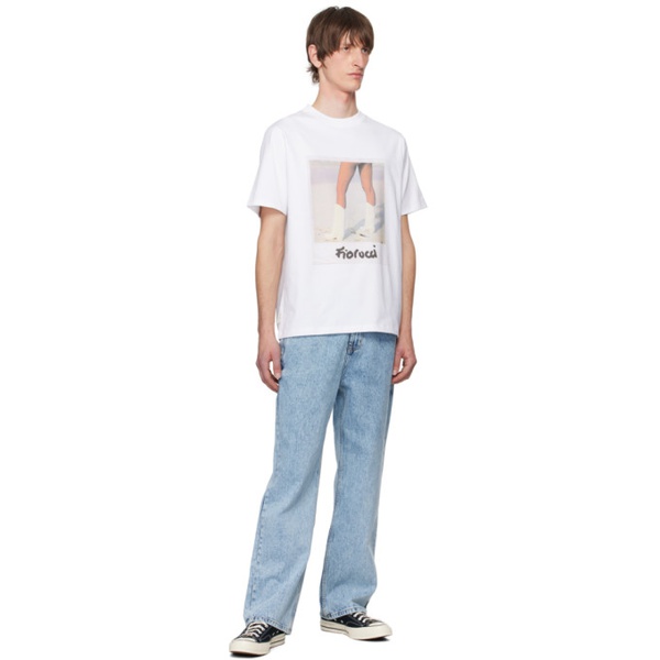  Fiorucci White Legs Polaroid T-Shirt 241604M213007