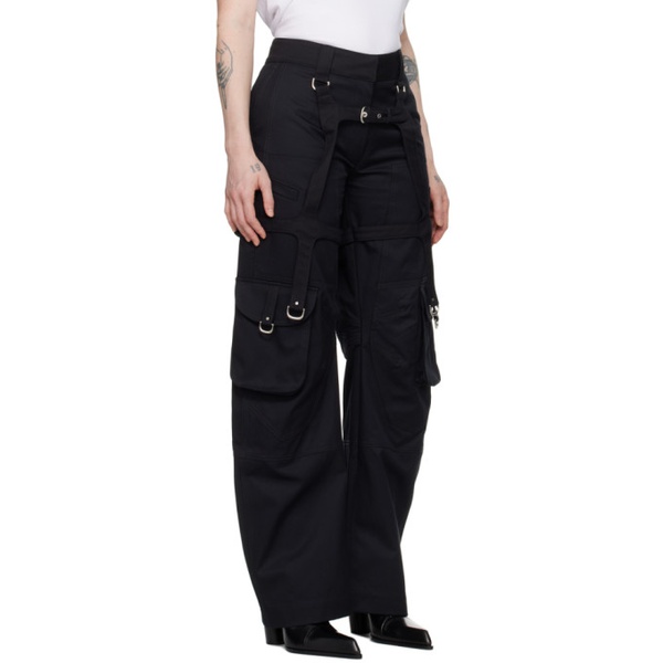  오프화이트 Off-White Black Harness Trousers 241607F087000