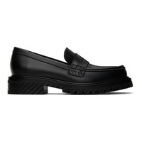 오프화이트 Off-White Black Military Loafers 241607F121000