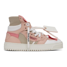 오프화이트 Off-White Pink & Beige 3.0 Off Court Sneakers 241607F127000