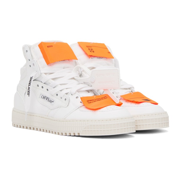  오프화이트 Off-White White & Orange 3.0 Off Court Sneakers 241607F127002
